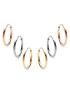 Saks Fifth Avenue Women's Set Of 3 14k Gold Hoop Earrings In Gold