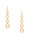 Rivka Friedman Polished Marine Link Dangle Earrings In Brass