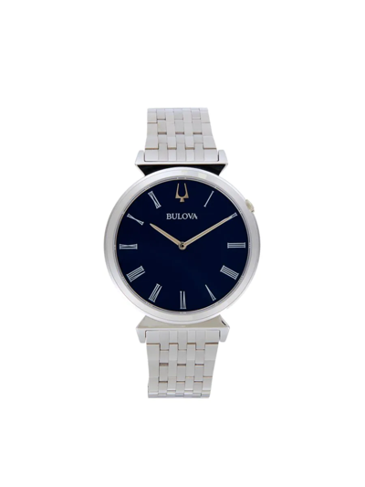 Bulova Men's 38mm Stainless Steel Bracelet Watch In Sapphire