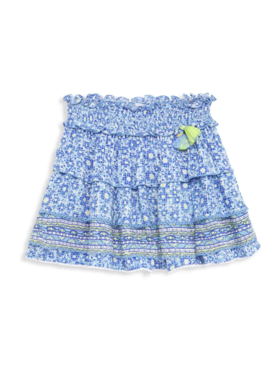 Poupette St Barth Kids' Little Girl's & Girl's Ariel Mini Skirt In Blue