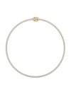 Saks Fifth Avenue Women's 14k Yellow Gold & 16 Tcw Lab-grown Diamond Tennis Necklace