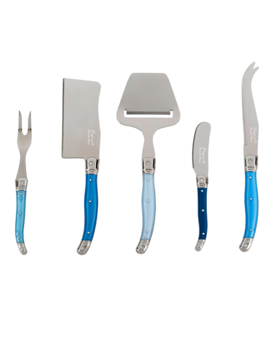 French Home Laguiole 5 Piece Cheese Knife, Fork And Slicer Set In Multi