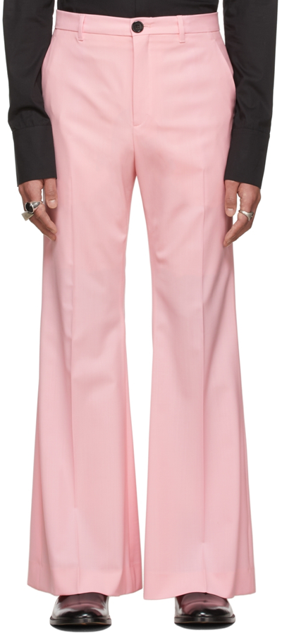 Lu'u Dan Pink 70's Bellbottom Trousers