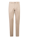 Incotex Slim-fit Cotton Trousers In Beige