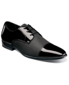 Stacy Adams Pharaoh Mens Patent Mixed Media Derby Shoes In Black