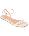 Journee Collection Women's Veena Flat Sandals In Off White