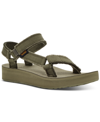 Teva Women's Midform Universal Sandal In Rainforest Brown In Olive Canvas