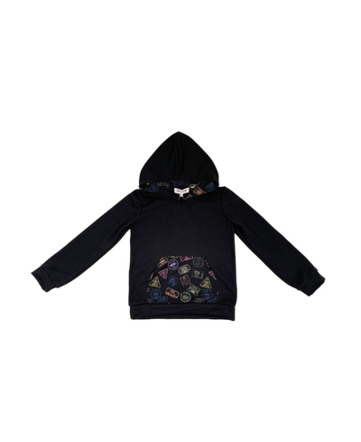 Mixed Up Clothing Toddler Boys Passport Pullover Hoodie In Black
