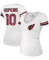 FANATICS WOMEN'S DEANDRE HOPKINS WHITE ARIZONA CARDINALS NAME NUMBER V-NECK T-SHIRT