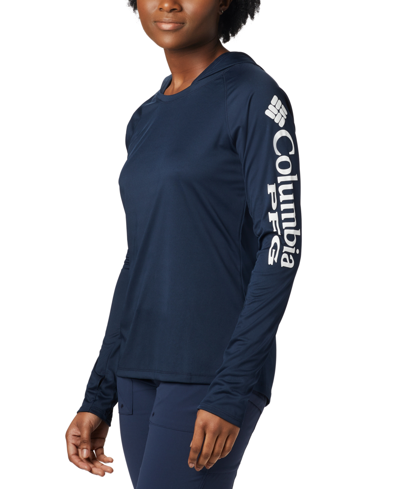 Columbia Women's Pfg Tidal Tee Ii Omni-shade T-shirt In Collegiate Navy