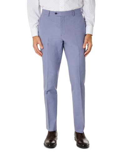 Tommy Hilfiger Men's Modern-fit Th Flex Stretch Chambray Suit Separate Pant In Blue
