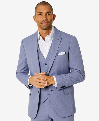 Tommy Hilfiger Men's Modern-fit Th Flex Stretch Chambray Suit Separate Jacket In Blue