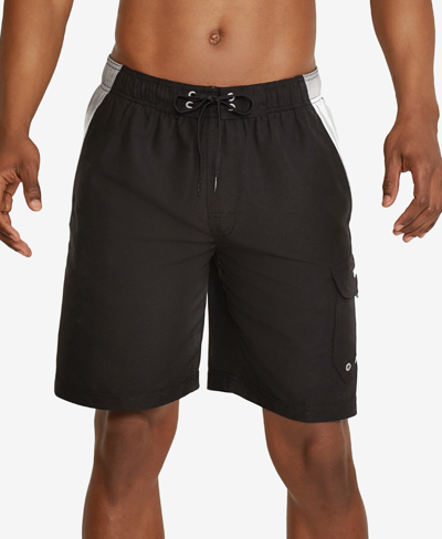 Speedo Men's Marina Sport Vaporplus 9" Swim Trunks In Asphalt