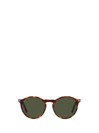 Persol Tortoise Shell Round Frame Sunglasses In Multi
