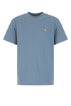 Carhartt Chase Brand-embroidered Cotton-jersey T-shirt In Blue