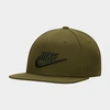 Nike Unisex Pro Futura Snapback Hat In Rough Green/black/sequoia