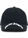 PALM ANGELS LOGO-PRINT COTTON CAP