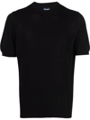 DRUMOHR FINE KNIT MOCK-NECK T-SHIRT