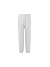 Re/done 80s Tapered High-rise Cotton-fleece Jogging Bottoms In Inside Out Vintage White