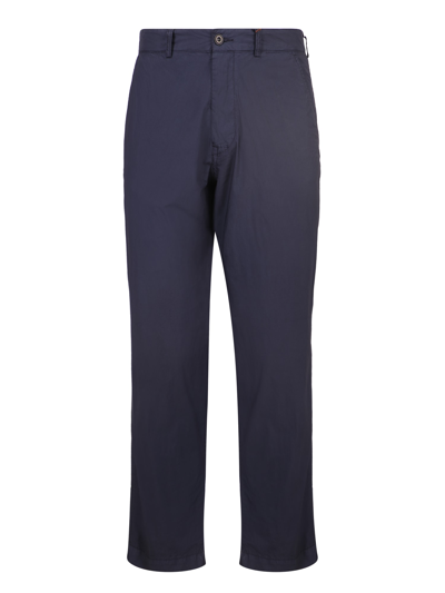 Original Vintage Style Straight Trousers In Blue