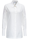 PATOU WHITE COTTON POPLIN SHIRT