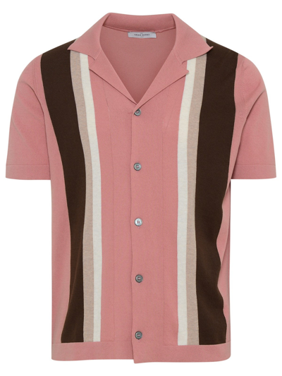 Gran Sasso Pink And Brown Cotton Shirt