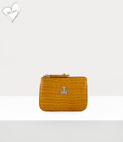 Vivienne Westwood Johanna Coin Purse In Yellow