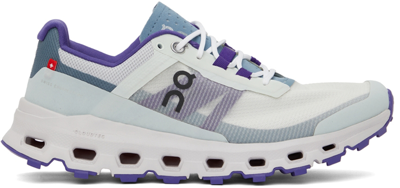 On White & Purple Cloudvista Sneakers In Frost/mineral