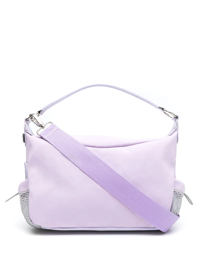 Sarah Chofakian Nylon Hive Bag In Purple