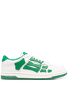 Amiri Skel Top Sneakers In White Leather In White