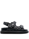 Kurt Geiger Orson Sandals In Schwarz