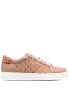 Jimmy Choo Rome Low-top Lace-up Sneakers In Braun