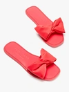 Kate Spade Bikini Bow Slide Sandals In Mandala Pink