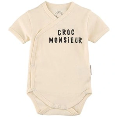 Sproet And Sprout Sproet & Sprout Croc Baby Body Off-white
