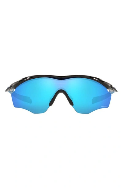 Oakley M2 Frame® Xl 45mm Prizm™ Wrap Shield Sunglasses In Black Blue