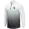 Colosseum Men's Gray Michigan State Spartans Magic Team Logo Quarter-zip Jacket In Gray