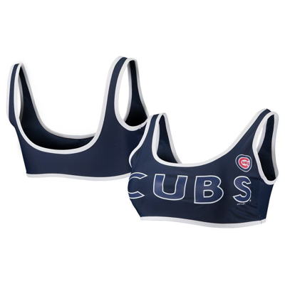G-iii 4her By Carl Banks Navy Chicago Cubs Southpaw Bikini Top