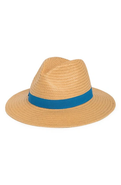 Nordstrom Rack Flat Weave Panama Hat In Natural Combo