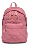 Marc Jacobs Quilted Nylon School Backpack In Dusty Rose