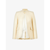 Zadig & Voltaire Veste Very En Coton Et Lin À Fil Lurex In Vanille