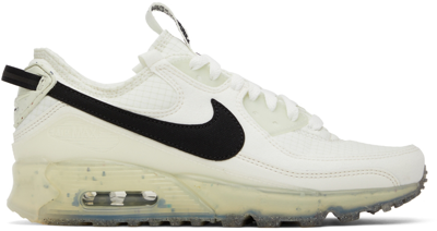 Nike Air Max Terrascape 90 Recycled-textile Low-top Trainers In Sail/ Black-sea Glass