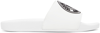 Versace Jeans Couture Logo Print Slides In E003 White