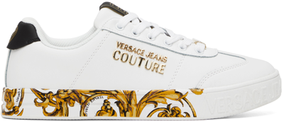 Versace Jeans Couture Men's Shoes Trainers Sneakers   Court88 Regalia Baroque In White