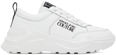 Versace Jeans Couture Logo-print Low-top Sneakers In White