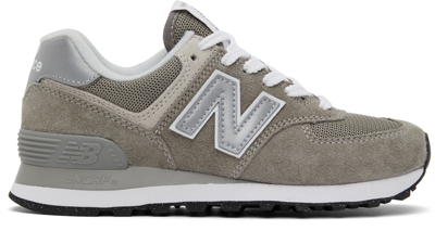 New Balance Panel-detail Logo Patch Sneakers In Grey