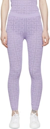 GIVENCHY PURPLE 4G LEGGINGS