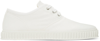 Maison Margiela Mm22 Canvas Low-top Sneakers With Rubber Sole In T1003 White