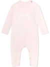 Palm Angels Logo-print Romper In Pink
