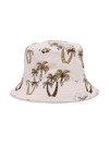 PALM ANGELS ALL-OVER PALM BUCKET HAT