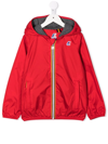 K-way Jacques Reversible Down-filled Jacket In Red